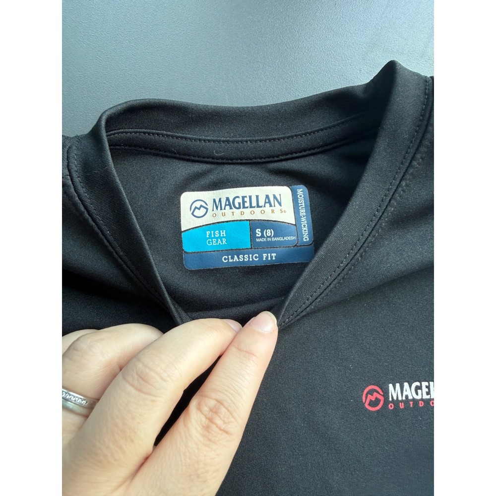 Magellan Outdoors Boys Fish Gear Shirt Bundle Size S 8 Blue Black Mint 3pc Lot - Picture 2 of 4